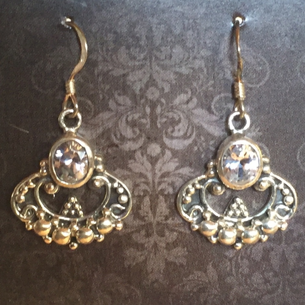 Cut Quartz Earrings